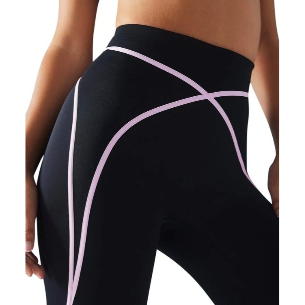 Savage X Fenty Womens X Mesh High-Waist Legging Size 1X Black Caviar - Picture 4 of 5